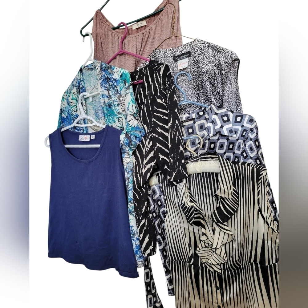 Collection Of Womans Blouses & Tops 5$ Tops All Good Condition